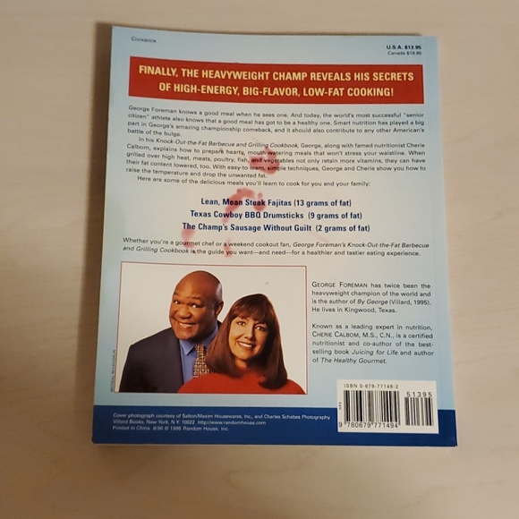 George Foreman's Knock-Out-the-Fat Cookbook - Picture 2 of 2